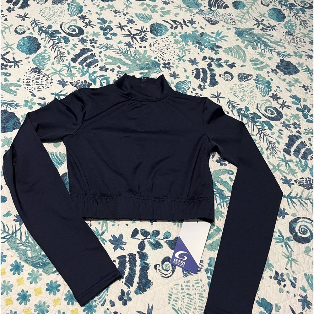 Gtm sportswear cropped bodysuit top new with tags